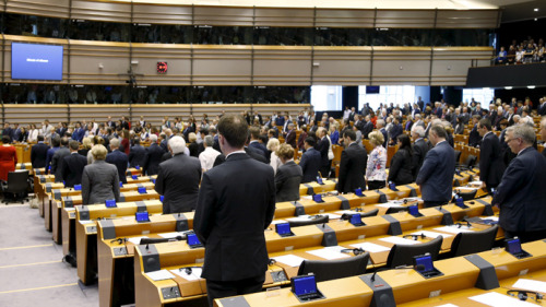 European parliament Bruxelles Foto tumbler